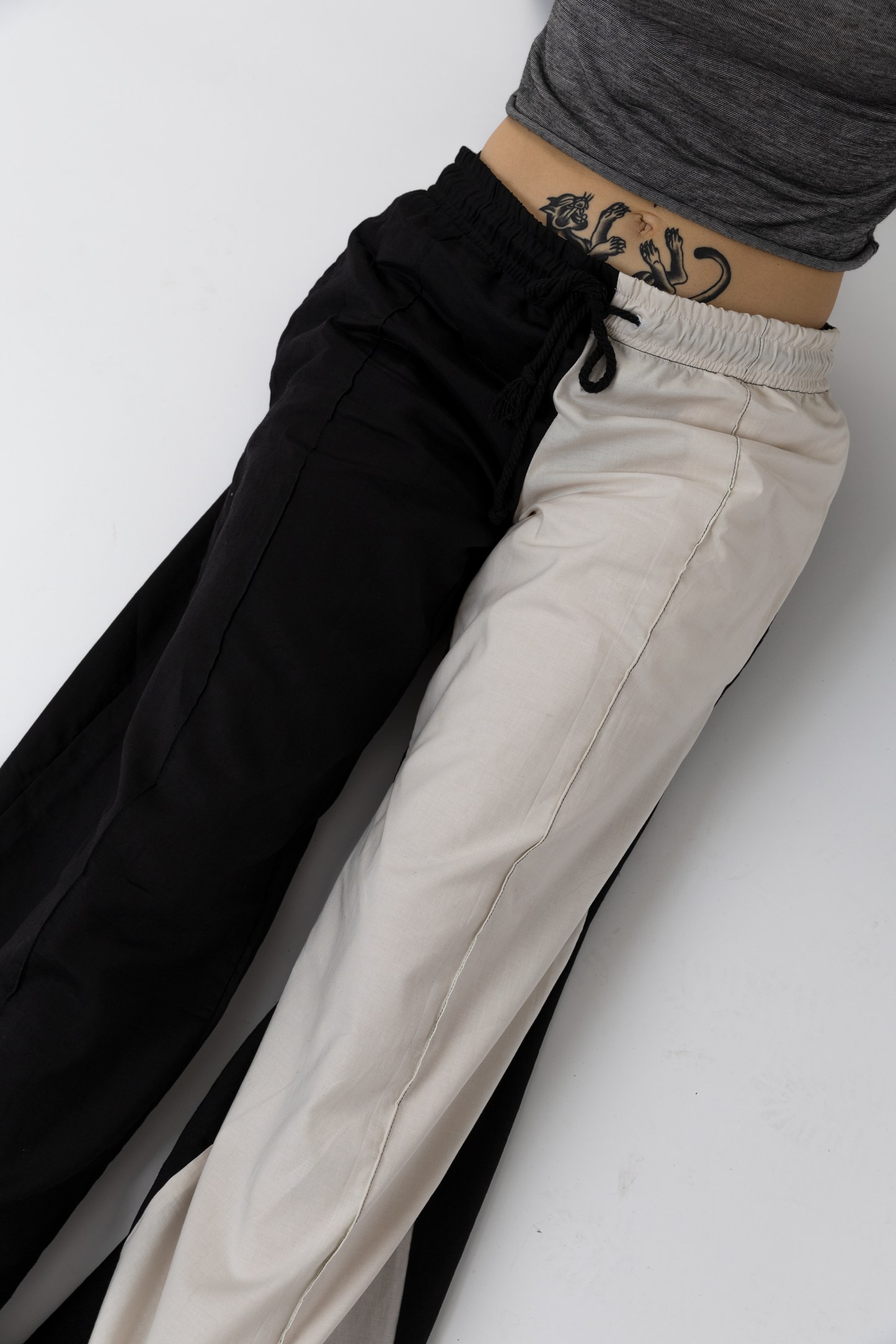 Wide Leg Elasticated Trousers