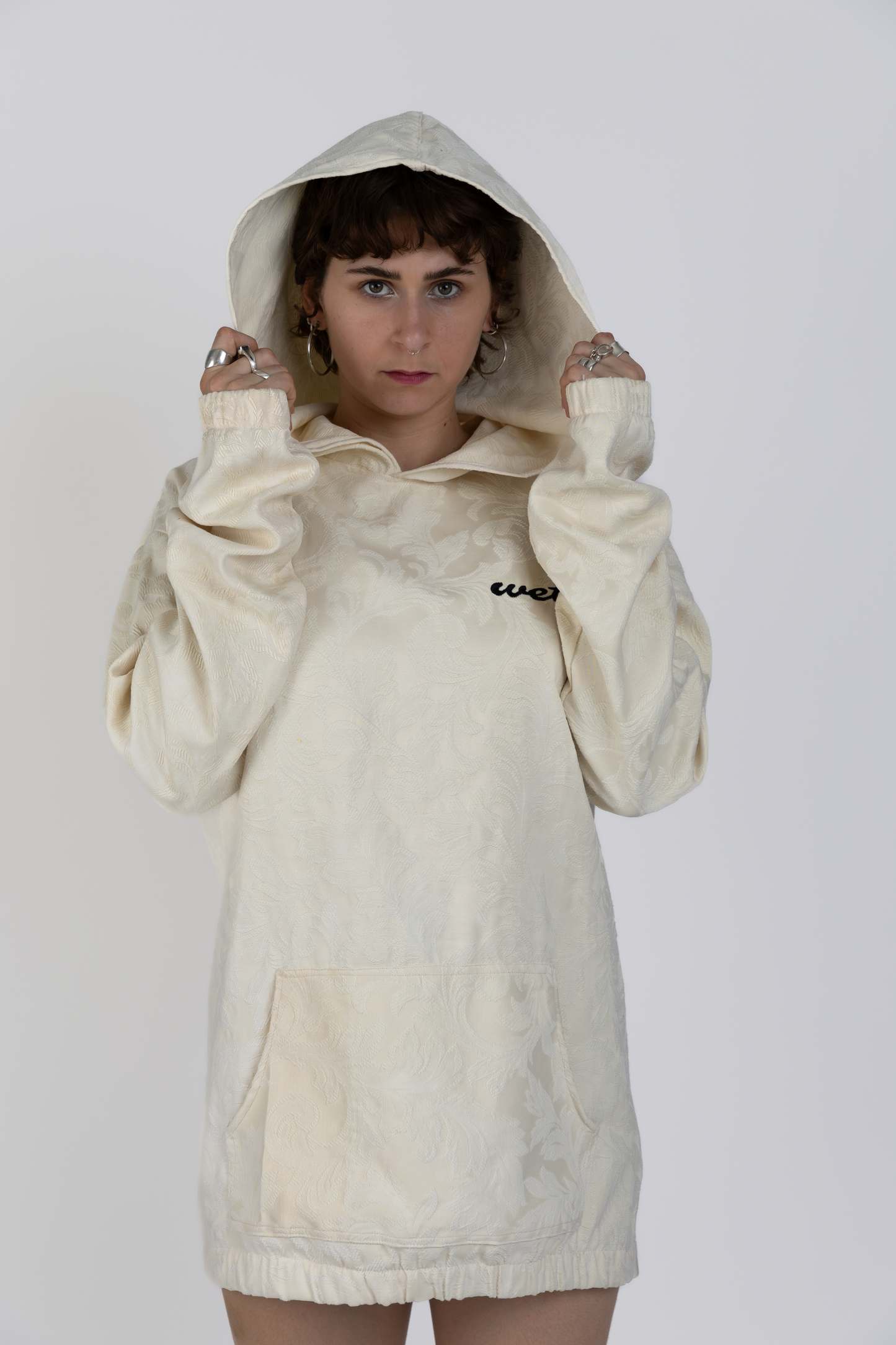 White Wet Hoodie
