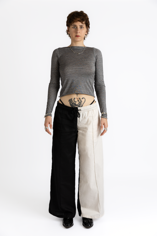 Wide Leg Elasticated Trousers