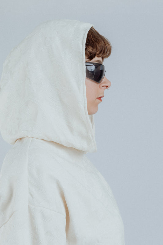 White Wet Hoodie