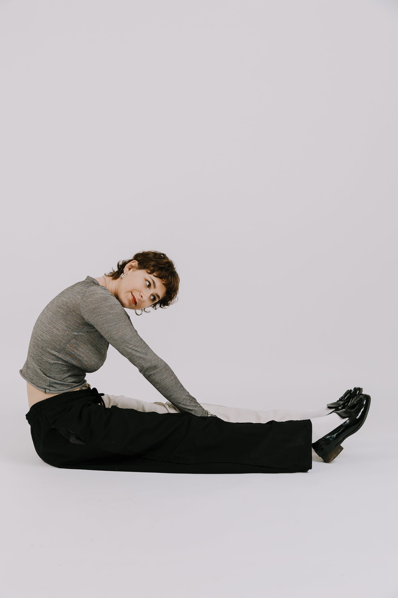 Wide Leg Elasticated Trousers